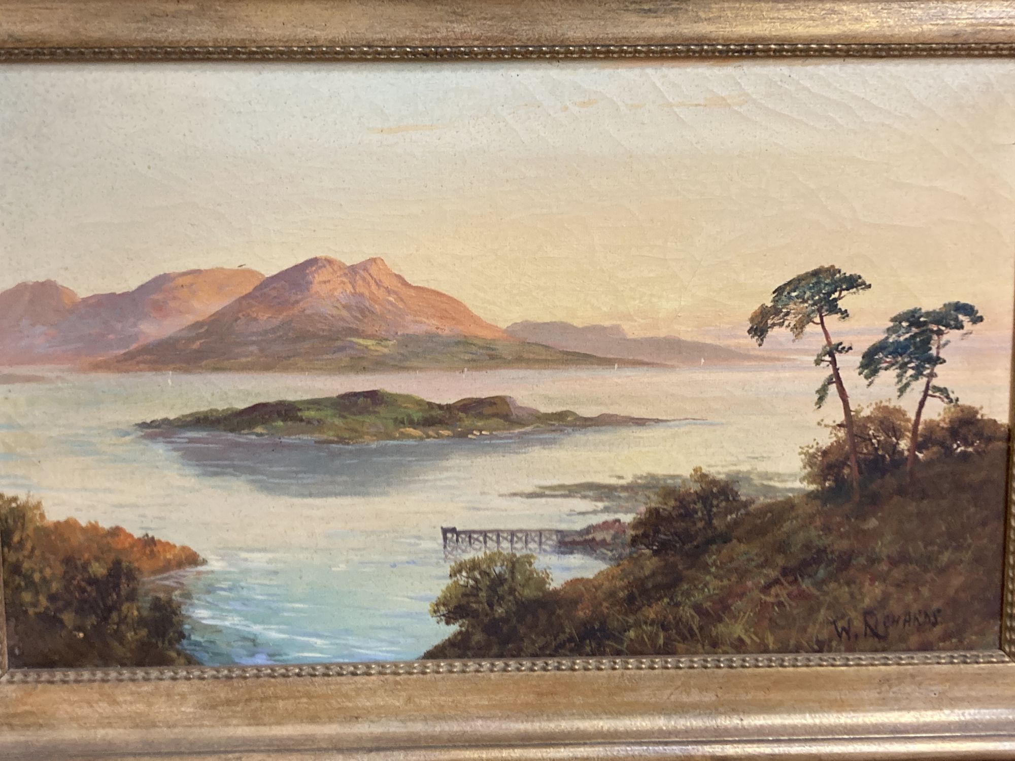 W. Richards (Jamieson), pair of oils on canvas, Aberfeldy and Loch Lomond, signed and inscribed verso, 30 x 50cm